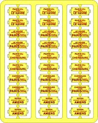 XB 046 plaques itineraire voiture ouest