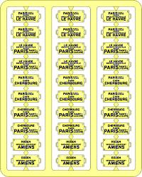 XB 054 plaques itineraire voiture ouest