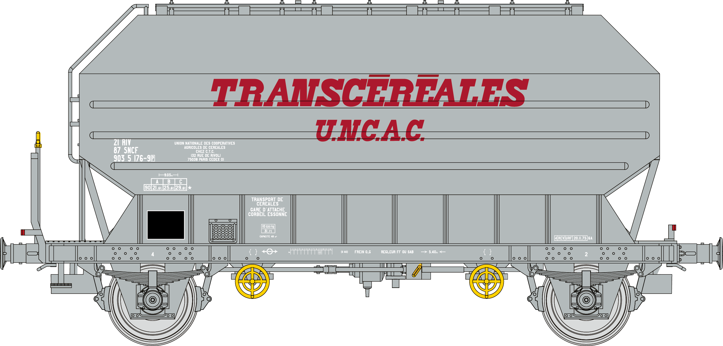WB-904 - Céréalier FRANGECO TRANSCEREALES U.N.C.A.C. Ep.IV-V