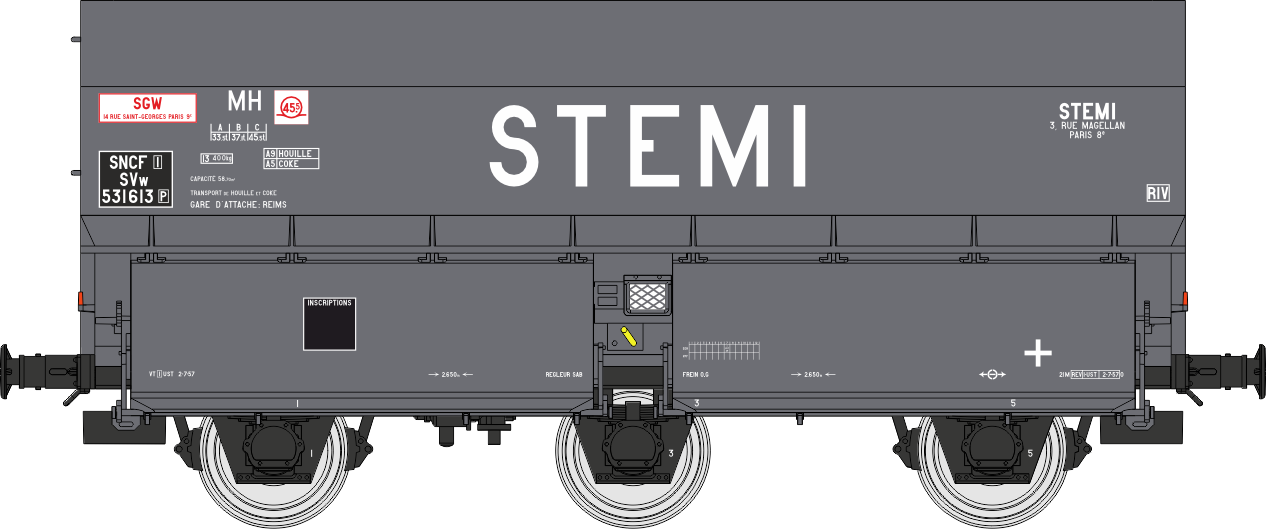 WB-962 - Wagon Coke MH45 “STEMI” Ep.III – Chargement de coke