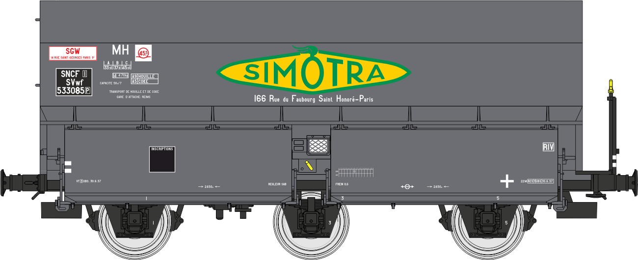 WB-963 - Wagon Coke MH45 “SIMOTRA” Ep.III – Chargement de coke