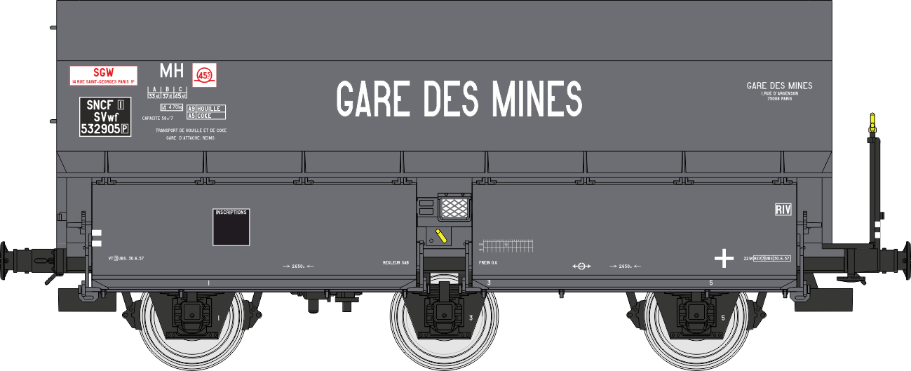 WB-965 - Wagon Coke MH45 “GARE DES MINES” Ep.III – Chargement de coke