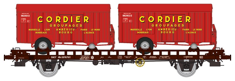 Wagon UFR Mono-porteur SNCF - REE WB 052 - Époque 3 Occasion Boîte