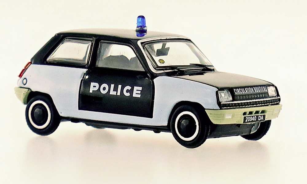 CB144 Voiture Renault R5 TL 1972 POLICE Pie