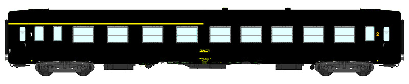 REE VB-073-voiture UIC-a4b5-ree vert logo jaune epoque-IV