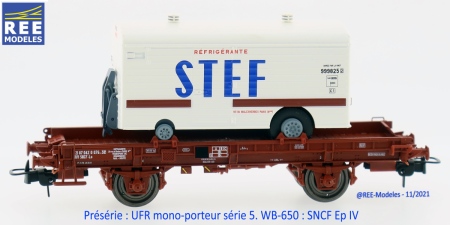 WB 650 wagon ufr mono porteur ree modeles remorque STEF